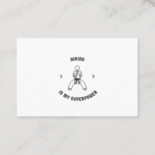 Tarjeta De Visita El Aikido es mi superpotencia