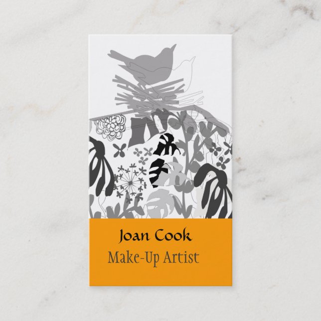 Tarjeta De Visita El ajardinar animal de moda del planificador de (Anverso)