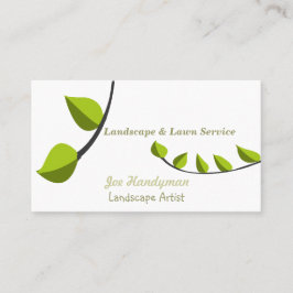 Tarjeta De Visita El ajardinar único del cuidado del césped del