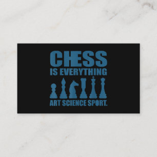 Tarjeta De Visita El ajedrez es arte, ciencia, deportes, regalos par