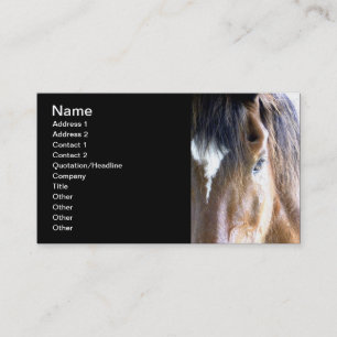 Tarjeta De Visita El alma l equina/Relacionado-Negocio del caballo