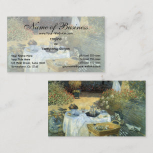 Tarjeta De Visita El almuerzo de Claude Monet