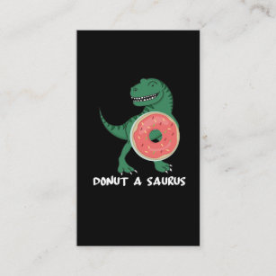 Tarjeta De Visita El amante del Dino de los dinosaurios donut