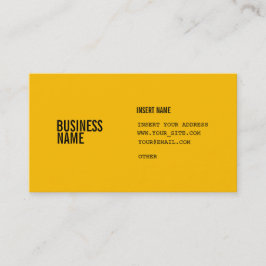 Tarjeta De Visita El ámbar con las columnas condensó fuentes