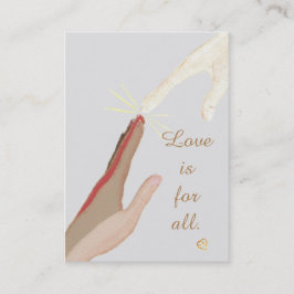 Tarjeta De Visita El amor es para todos los Espirituales Universal H