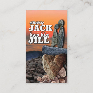 Tarjeta De Visita El amor es seguro: cada Jack tiene su Jill