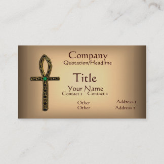 Tarjeta De Visita El Ankh (oro)