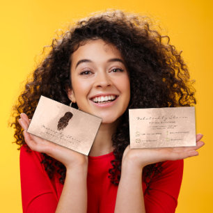 Tarjeta De Visita El aparador del pelo del maquillaje azota el