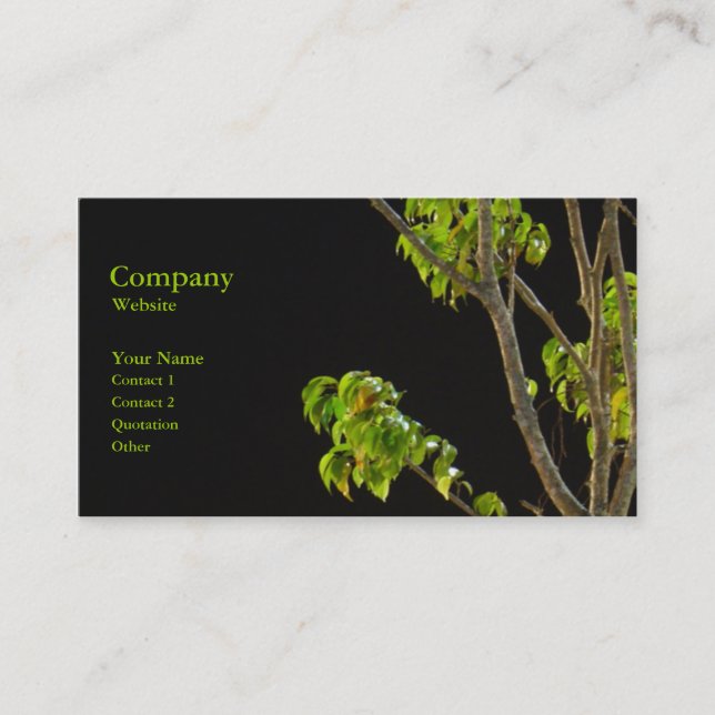 Tarjeta De Visita El árbol (Anverso)