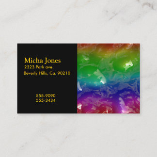 Tarjeta De Visita El arco iris psicodélico gelatinado exuda