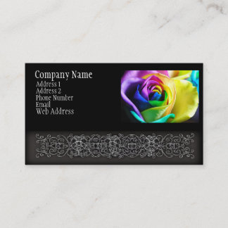 Tarjeta De Visita El arco iris subió 11
