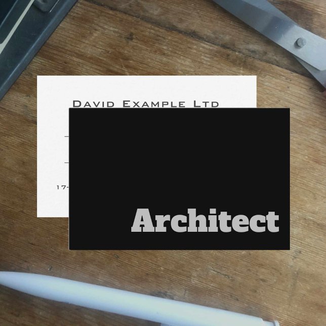 Tarjeta De Visita El arquitecto audaz y claro (Subido por el creador)