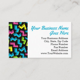 Tarjeta De Visita El arte pop memphis de la Guay Cute de los 80 de R