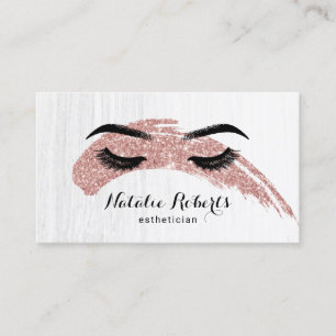 Tarjeta De Visita El artista de maquillaje del Esthetician azota el