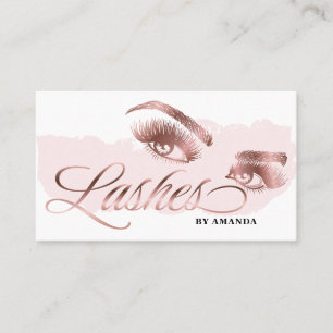 Tarjeta De Visita El artista de maquillaje Lash Eyebrow azota al Ros
