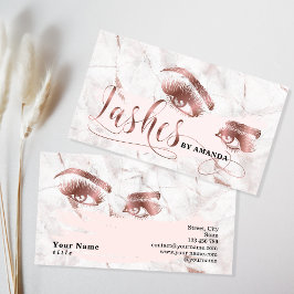 Tarjeta De Visita El artista de maquillaje Lash Eyebrow azota al Ros