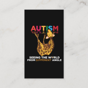 Tarjeta De Visita El autismo apoya la conciencia autista de diferent