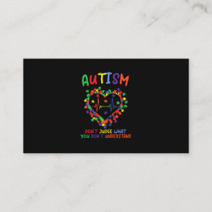 Tarjeta De Visita El autismo no juzga lo que no entiendes