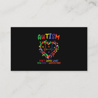 Tarjeta De Visita El autismo no juzga lo que no entiendes