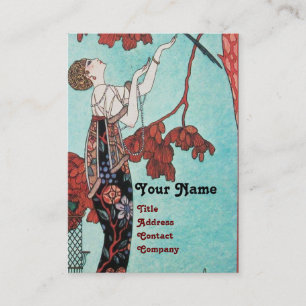 TARJETA DE VISITA EL AVE VUELTO, EL DISEÑADOR DE MODA DE BELLEZA