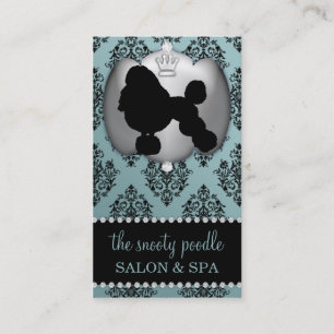 Tarjeta De Visita El azul antiguo Jeweled la preparación/balneario
