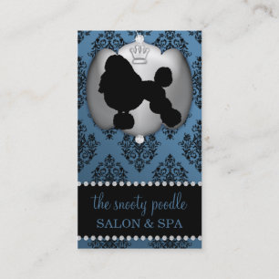 Tarjeta De Visita El azul antiguo Jeweled la preparación/balneario