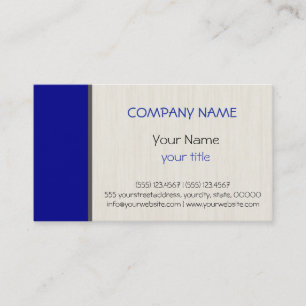 Tarjeta De Visita El azul oscuro profesional elegante moderno