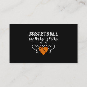 Tarjeta De Visita El baloncesto es mi mermelada - Gracioso regalo de