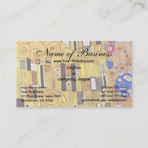 Tarjeta De Visita El beso de Klimt, diseño del patrón oro Art Nouvea