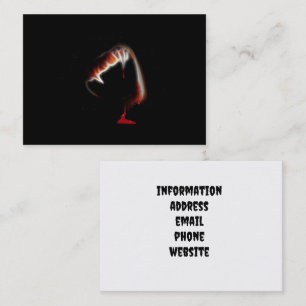 Tarjeta De Visita El beso de la muerte de un vampiro