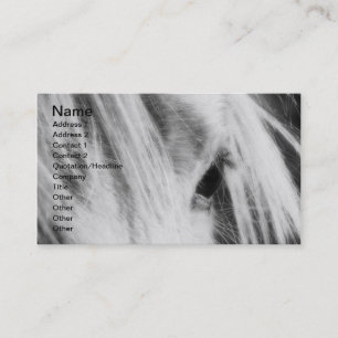 Tarjeta De Visita El blanco y negro del Día del Hombre desordenado