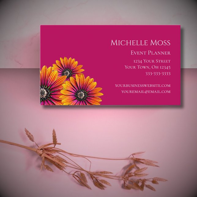 Tarjeta De Visita El Boho moderno disimula el rosa caprichoso (Subido por el creador)