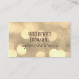 Tarjeta De Visita El bokeh moderno enciende el modelo de moda