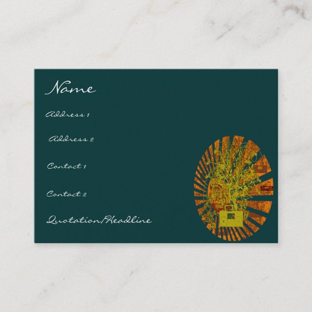 Tarjeta De Visita El BoomBox de la vieja escuela - Shock-Musical Not (Anverso)