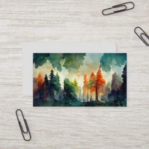Tarjeta De Visita El bosque (naturaleza)