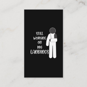 Tarjeta De Visita El brazo roto se pone bien, chico Stuntman