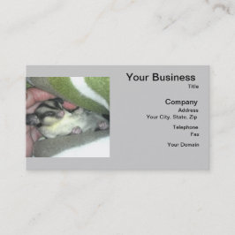 Tarjeta De Visita El brillo del azúcar se deja en blanco