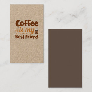Tarjeta De Visita El café es mi mejor amigo