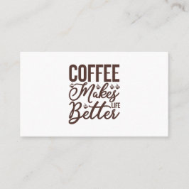 Tarjeta De Visita El café mejora la vida