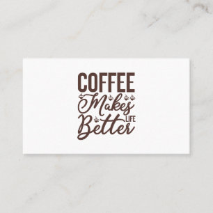 Tarjeta De Visita El café mejora la vida