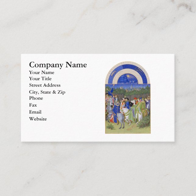 Tarjeta De Visita El calendario medieval puede tauro y los géminis (Anverso)