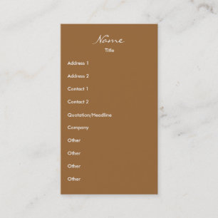 Tarjeta De Visita El caminar