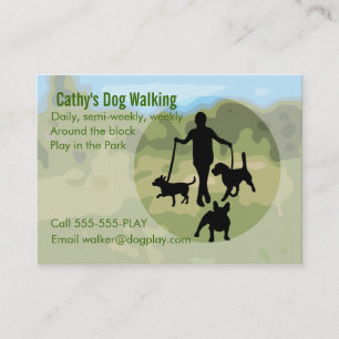 Tarjeta De Visita El caminar del perro