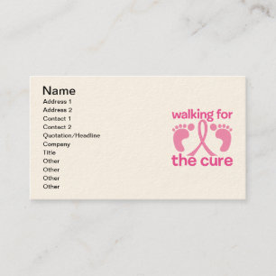 Tarjeta De Visita El caminar para la curación
