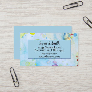 Tarjeta De Visita El caprichoso corazón musical pintado