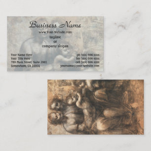 Tarjeta De Visita El Cartón de Leonardo de Leonardo da Vinci Arte Fi
