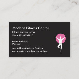 Tarjeta De Visita El centro de aptitud resuelve el gimnasio