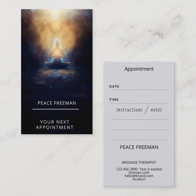 Tarjeta De Visita El Centro Interior | Quietud Consciente (Anverso / Reverso)