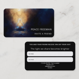 Tarjeta De Visita El Centro Interior   Quietud Consciente