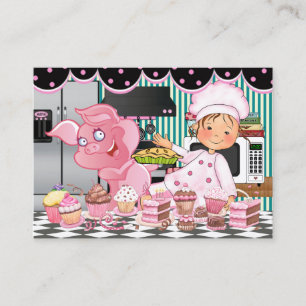 Tarjeta De Visita El Chef Feliz / Caterer / Panadería - SRF